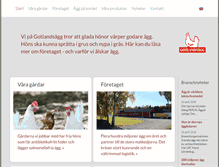 Tablet Screenshot of gotlandsagg.se